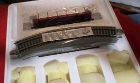 14-17889-004 Bachmann Hawthorne Ho Train Civil War Confederate Express Cannons Red Flat Car Tack New