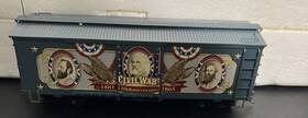 14-17889-013 Bachmann Hawthorne Village 2002 Civil War 150th Anniversary Box Car With Tracks And Coa
