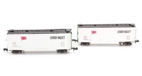 41003 Bachmann 14470 Lot Of 2 N Scale Lehigh Valley 40ft Single Door Boxcars