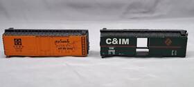 160-17025 Bachmann Flyer Ho Scale 1/87 40ft Boxcar C&im Santa Fe 50ft Reefer For Parts