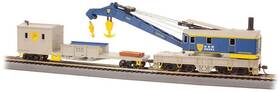 16103 Bachmann 250-ton Crane Derrick With Boom Tender D&h Silver Series Ho Scale