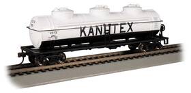 17113 Bachmann Kanotex 879 3-dome Tank Car Silver Series Ho Scale