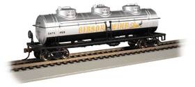 17115 Bachmann 40ft 3-dome Tank Car Gibson Wine Gatx #459 Silver Series Ho Scale