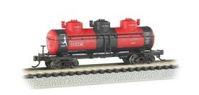 17154 Bachmann 3-dome Tank Car - Transcontinental Oil Co. Blk/red Rtr N Scale