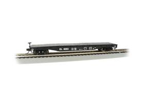17304 Bachmann 52ft Flatcar Erie Lackawanna #8063 Black - Silver Series Ho Scale