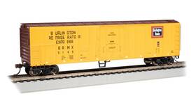 17912 Bachmann 50ft Steel Mechanical Reefer Cb&q #5149 Orange/boxcar Red - Ho Scale
