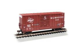 18255 Bachmann 40ft Hi-cube Boxcar Milwaukee Road #4603 Red - N Scale
