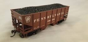 19501 Bachmann Ho 55 Ton 2-bay Usra Outside Braced Hopper With Load No.159108
