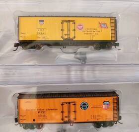 65150 Bachmann 19852 2 Silver Series N Scale 40ft Wood Side Reefer Art 52941 And Pfe