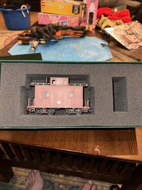 27799 Bachmann On30 Custom Painted 4wheel Bobber Caboose With Lights Ln/box