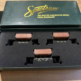 29801 Bachmann On30 Spectrum Ore Dump Car Unlettered 3 Pk