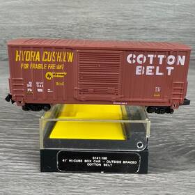 36041 Bachmann N Scale 5141 150 Hi-cube 41ft Box Car Oob Cotton Belt Ssw Train 36041 Bachmann N Scale 5141 150 Hi-cube 41ft Box Car Oob Cotton Belt Ssw Train