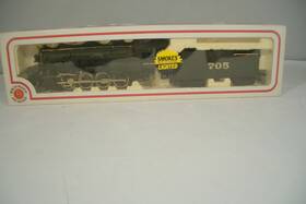 41-530-02 Bachmann Ho Santa Fe 2-8-0 Consolidation Steam Loco And Tender With Smoke