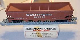 43-1006-f2 Bachmann Ho Southern 42ft Open Quad Offset Hopper #352450 Mpn