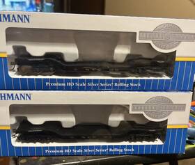 498991 Bachmann Ho Scale Lot Of 2 Heavy Duty Depressed Center Flatcar New York Central Nyc