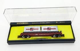 5542 Bachmann N Scale 51ft Flat Car Containers Louisville And Nashville L&n Box
