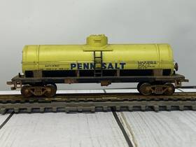 67927 Bachmann 70150 Ho Scale Penn Salt Single Dome Tank Car Gatx Weathered And Metal Wheels