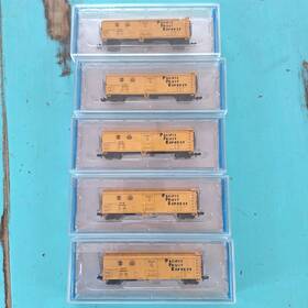70998 Bachmann N Scale Lot Of 5 Pacific Fruit Express #70998