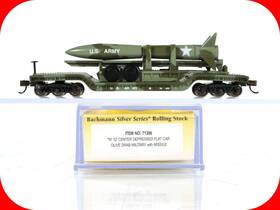 56428 Bachmann 71396 N Scale Us Army Missile On Heavyweight Depressed Flat #56428 -bachmann