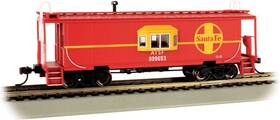 73206 Bachmann Santa Fe Steel Bay-window Caboose Large Logo - Ho Scale