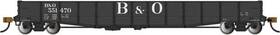 50ft6 Bachmann 74802 Acf Inch Drop-end Gondola B&o Black Large - Ho Scale