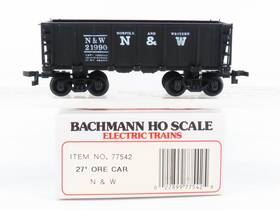 21990 Bachmann 77542 Ho Scale Nw Norfolk And Western 27ft Ore Car #21990