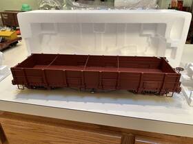 88298 Bachmann Spectrum Unlettered Low Side Gondola Steel Wheels G Scale C8/ex