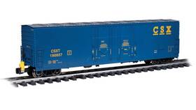 190857 Bachmann 93552 Evans 53ft Boxcar With Eot Device Csx Blue/yellow - G Scale