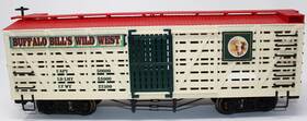 98140 Bachmann Big Hauler G Scale Railroad Stock Car Bufallo Bills Wild West Bx