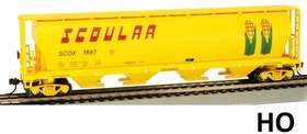 Bac-19104 Bachmann Ho Scale - Scoular #1687 4 Bay Cylindrical Grain Hopper
