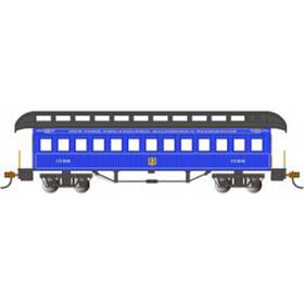 Bac15105 Bachmann Industries Ho Old Time Coach B&o/royal Blue Rolling Stock