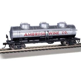 Bac17111 Bachmann Industries Ho 40ft Three Dome Tank Car Ambrose Wine Co. #7501 Bac17111 Bachmann Industries Ho 40ft Three Dome Tank Car Ambrose Wine Co. #7501
