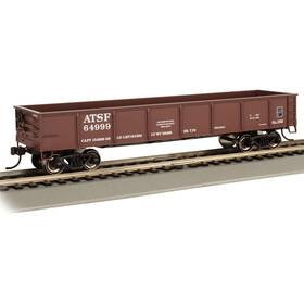 Bac17217 Bachmann Industries Ho 40ft Gondola Santa Fe #64999 - Oxide Red