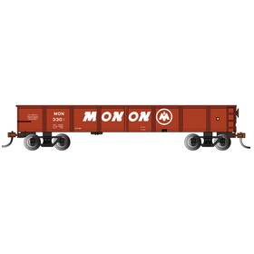 Bac17218 Bachmann Industries Ho 40ft Gondola Monon #3301 Oxide Red Rolling