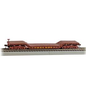 Bac18338 Bachmann Industries Trains - 52ft Center Depressed Flat Car With No