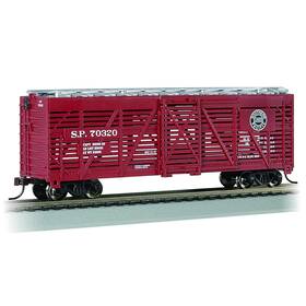 Bac18518 Bachmann Industries Ho 40ft Stock Car Southern Pacific #70320 Rolling