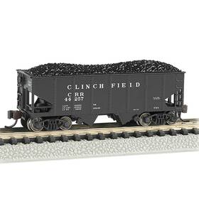 Bac19554 Bachmann Industries N 55-ton 2-bay Hopper Clinchfield Rolling Stock