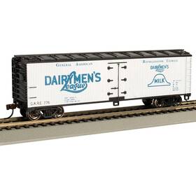 Bac19810 Bachmann Industries Ho 40ft Wood Reefer Dairymens League Rolling