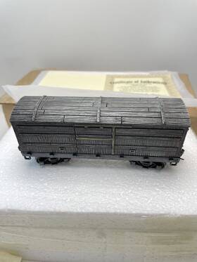 K110915 Bachmann Ho Hawthorne Village Rifle Car Civil War Armor Train