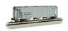 Bachmann-ps-2 3-bay Covered Hopper Ready To Run New York Central Gray Sys