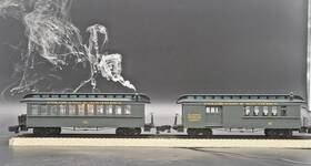 48745 Bachmann Spectrum American Flyer Custom Colorado Southern Smoking Passenger Set - See Video And Pics