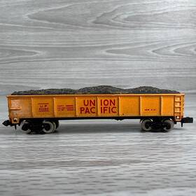 Up-65263 Bachmann N Scale Union Pacific Up 65263 Gondola Coal Load Yellow Freight Train