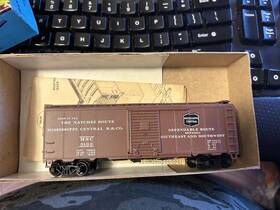 1077-1 Bev-bel Ho Mississippi Central Railroad 40ft Boxcar #5133 Mint Condition