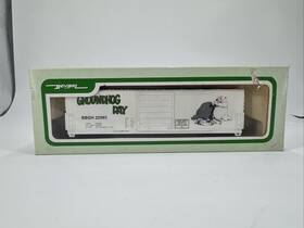 11998 Bev-bel Bev-bel/life-like Ho Groundhog Day 50ft Evans Plug Door Boxcar With Mchenrys -