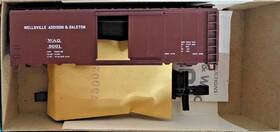 1450-1 Bev-bel Ho Athearn Kit Wag 8001 40ft Boxcar Wellsville Addison And Galeton Nos