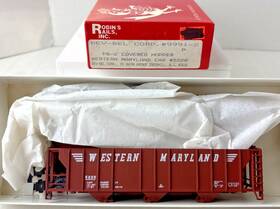 9991-2 Bev-bel Robins Rails Ho Ps-2 Covered Hopper Kit Western Maryland Nib