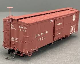 B340111 Blackstone Models Hon3 D&rgw 30 Boxcar #3120 Royal Gorge Herald Ho6619