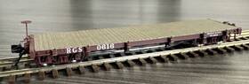B340316 Blackstone Models Hon3 Scale #b340316 Rgs 30 Ft. Flatcar #0616 - Nib