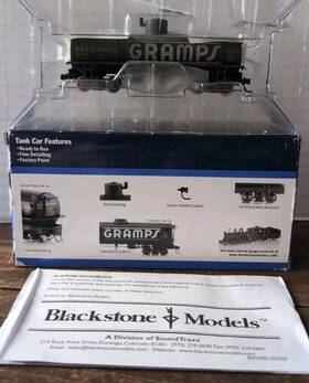 B340602w Blackstone Models Hon3 Scale Utlx Weathered Frameless Tank Car #55339