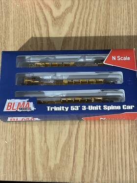 Blma Models 12254 12252 N Scale Ttax 53ft Trinity 3-unit Spine Car # 355023 Box 2